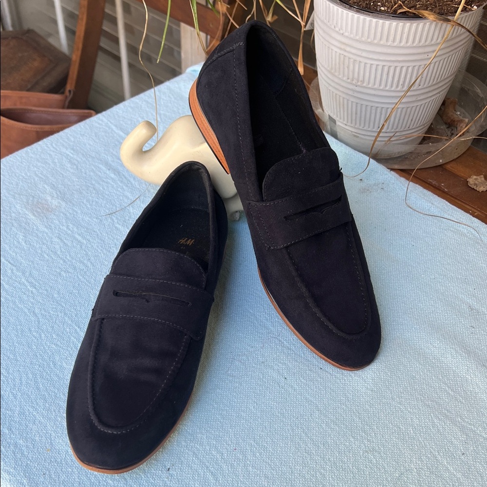 H&M Men's Black Suede Loafers